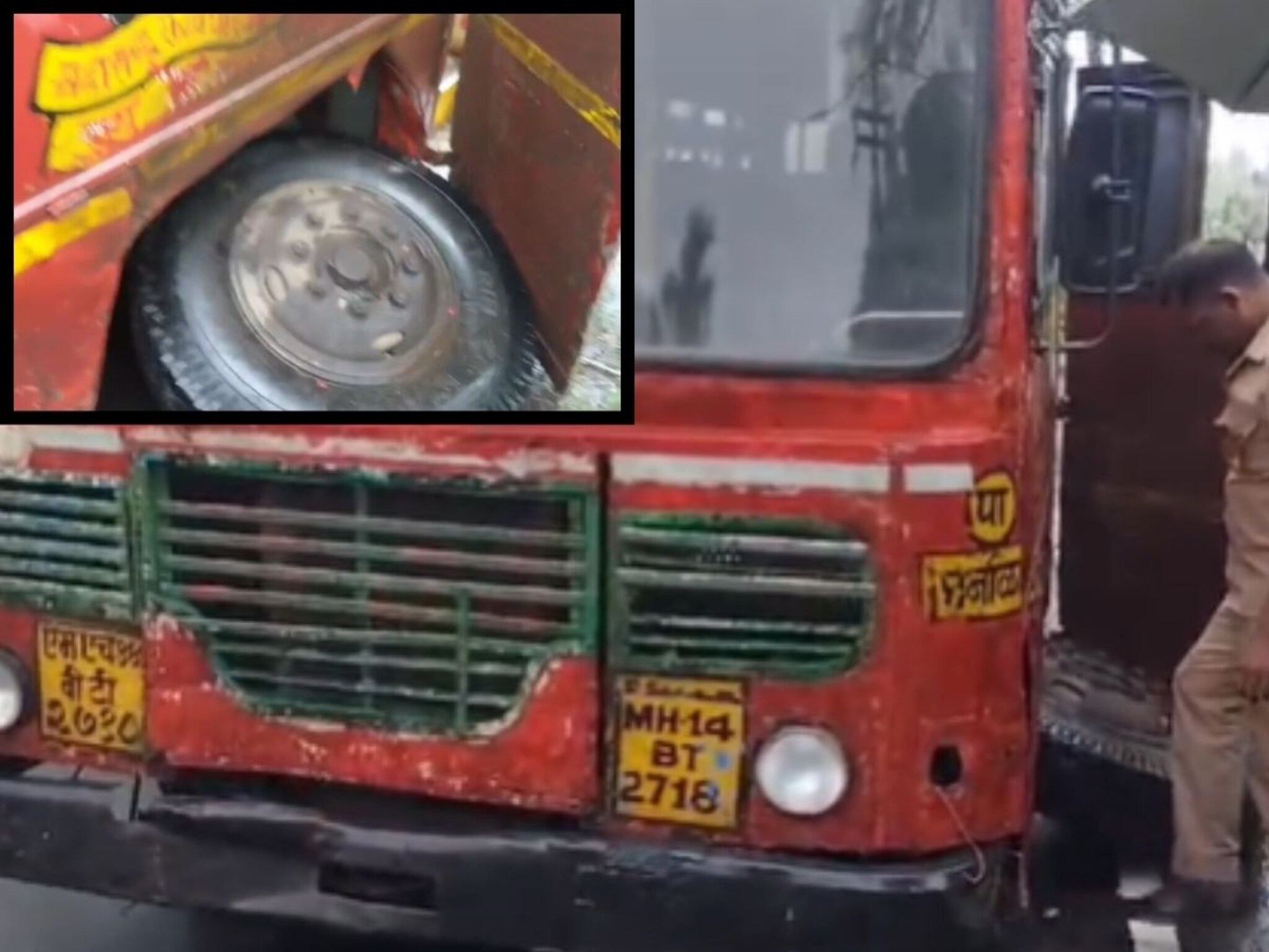 ST Bus: धक्कादायक! वसईजवळ चालत्या एसटी बसचं चाक गेलं निघून, पुढे प्रवासी...VIDEO