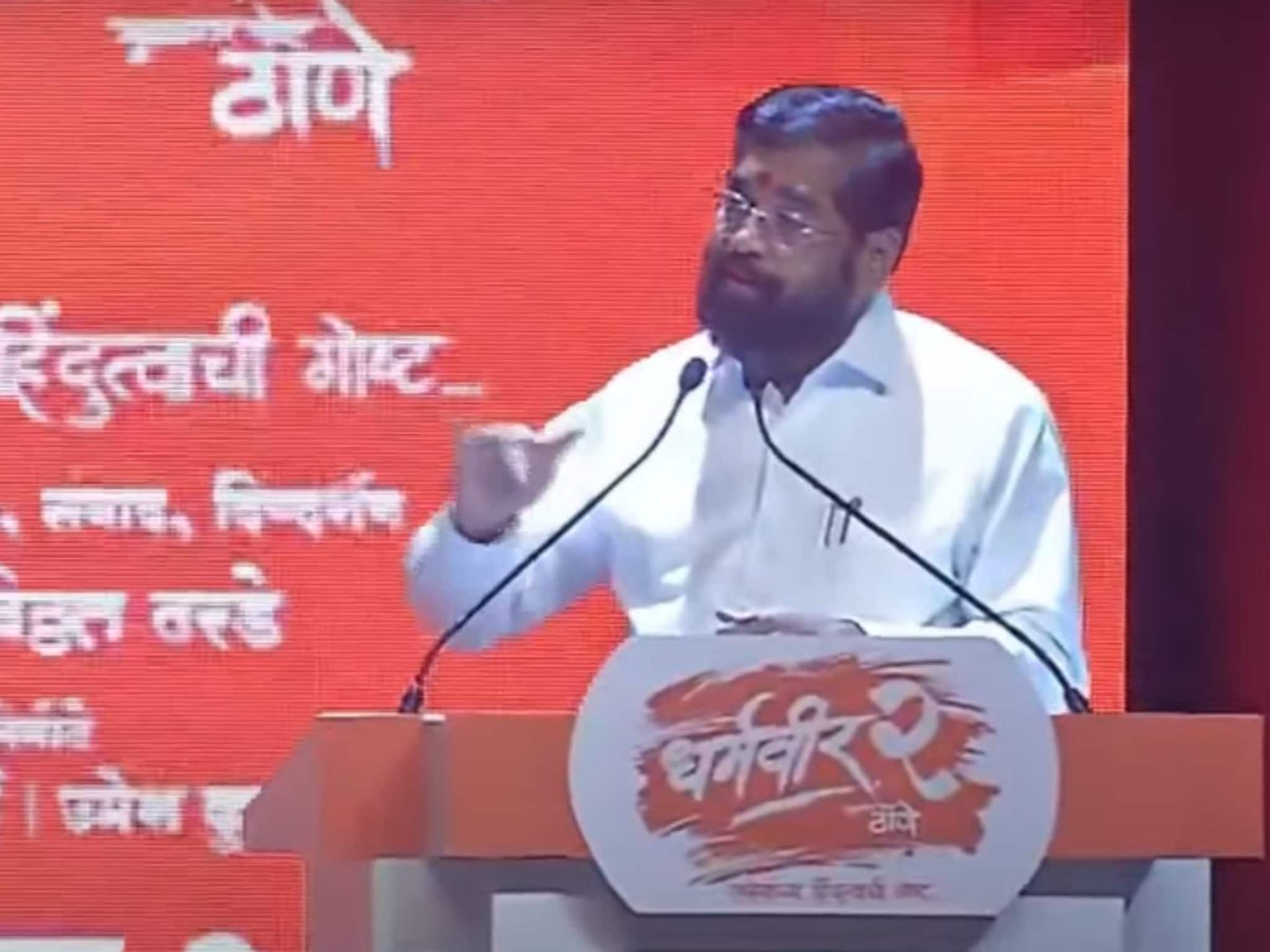 Dharmveer 2:'...दिघे साहेब तेव्हा म्हणाले होते, एकनाथ हा राज्याचा मुख्यमंत्री होईल' CM शिंदे झाले भावुक