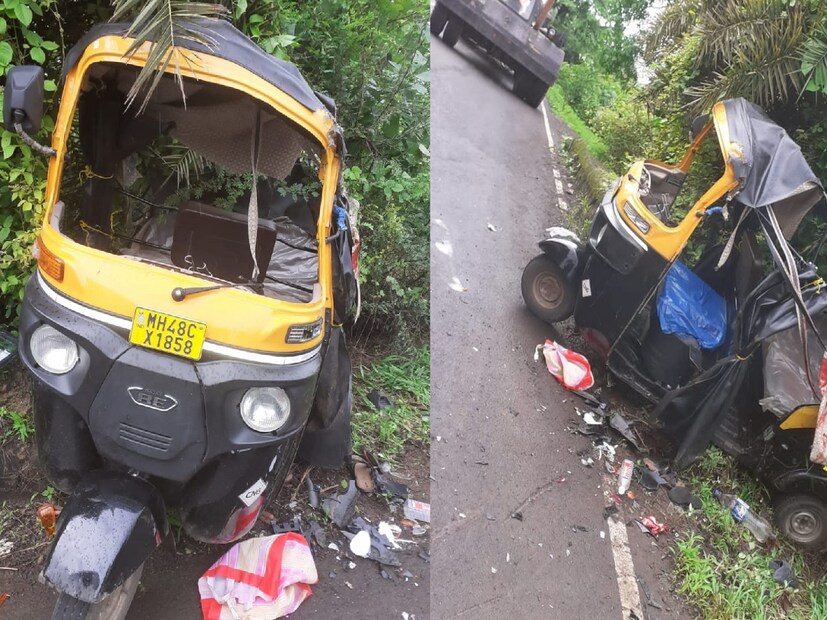 रिक्षा रस्त्याकडेला घसरली तेव्हाच भरधाव बाईकने या रिक्षाला जोरदार धडक दिली. या धडकेनंतर रिक्षा पलटी झाल्याने या विद्यार्थिनीचा मृत्यू झाला तर रिक्षातील प्रवाशांसह बाईकस्वार असे एकूण सहा जण गंभीर जखमी झाले आहेत.