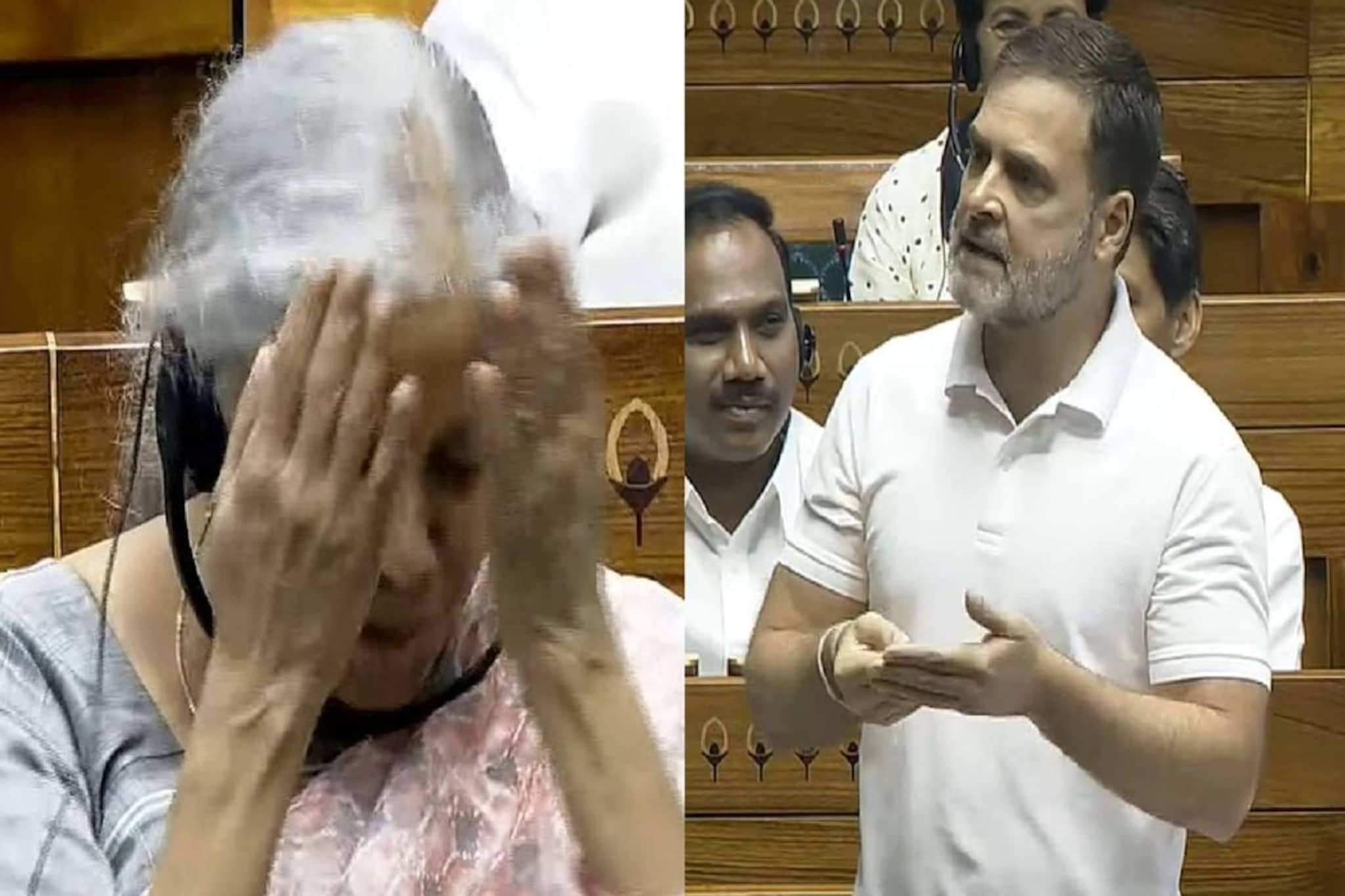 राहुल गांधींची अर्थसंकल्पावर टीका, अर्थमंत्री सीतारमण यांनी डोक्याला लावला हात