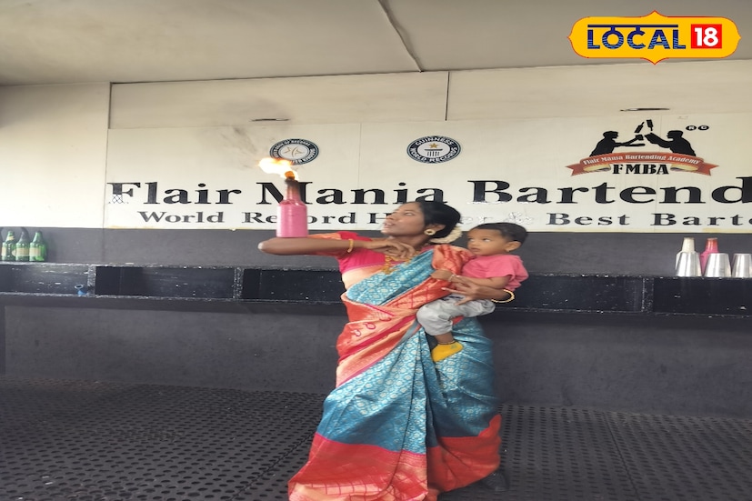 कविता यांचा बारटेंडिंग करतानाचा एक व्हिडिओ सोशल मीडियावर तुफान व्हायरल झाला आहे. साडी परिधान केलेली, एका हातात मुल आणि एका हाताने त्या काचेच्या बाटल्यांसोबत बारटेंडिंग करताना दिसत आहेत. 