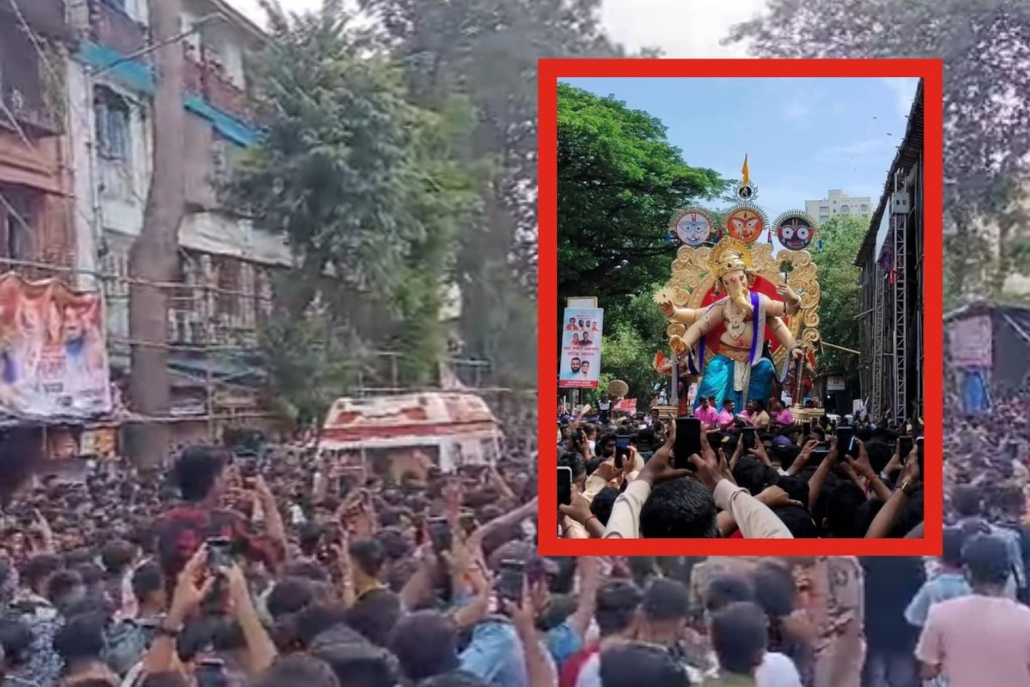 Video : चिंतामणीचं आगमन, गणपती आला आणि भाविकांचे हात आपसूकच उंचावले