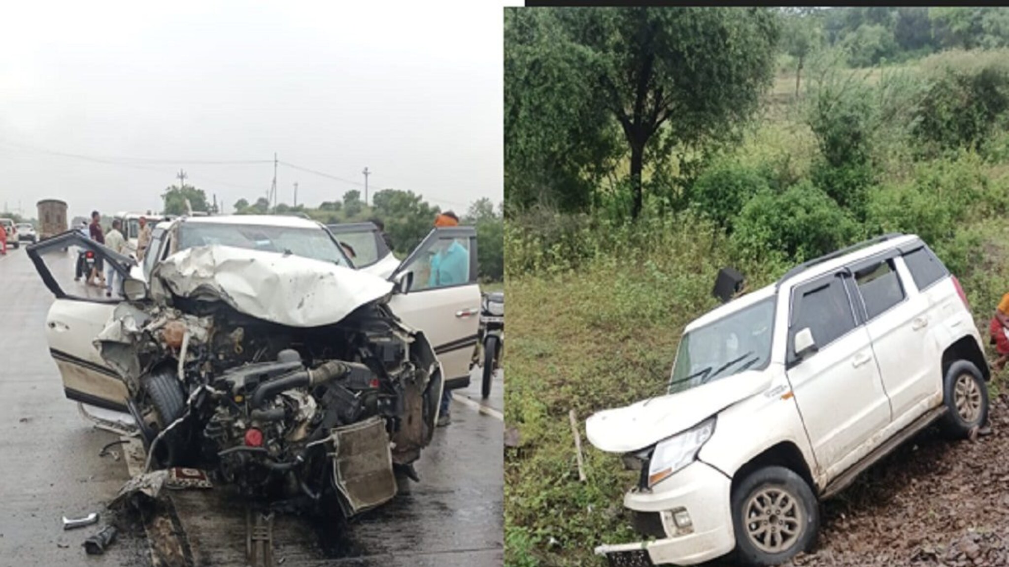नाशिक-जळगाव मार्गावर भीषण अपघात, गाड्यांचा चक्काचूर; दोघांचा मृत्यू, चौघे गंभीर