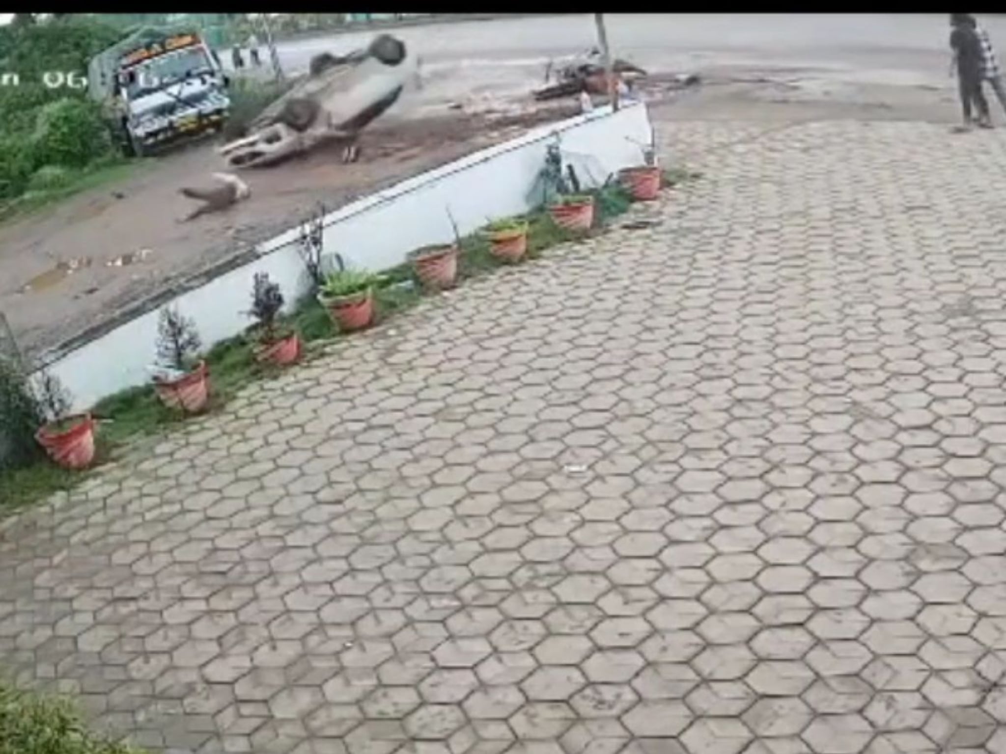 भरधाव कारनं तिघांना चिरडलं; गोंदिया हिट अँड रननं हादरलं, Video