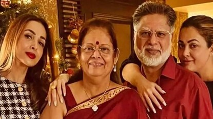 मलायका अरोरा आणि तिचे वडील मलायका अरोरा आणि तिचे वडील