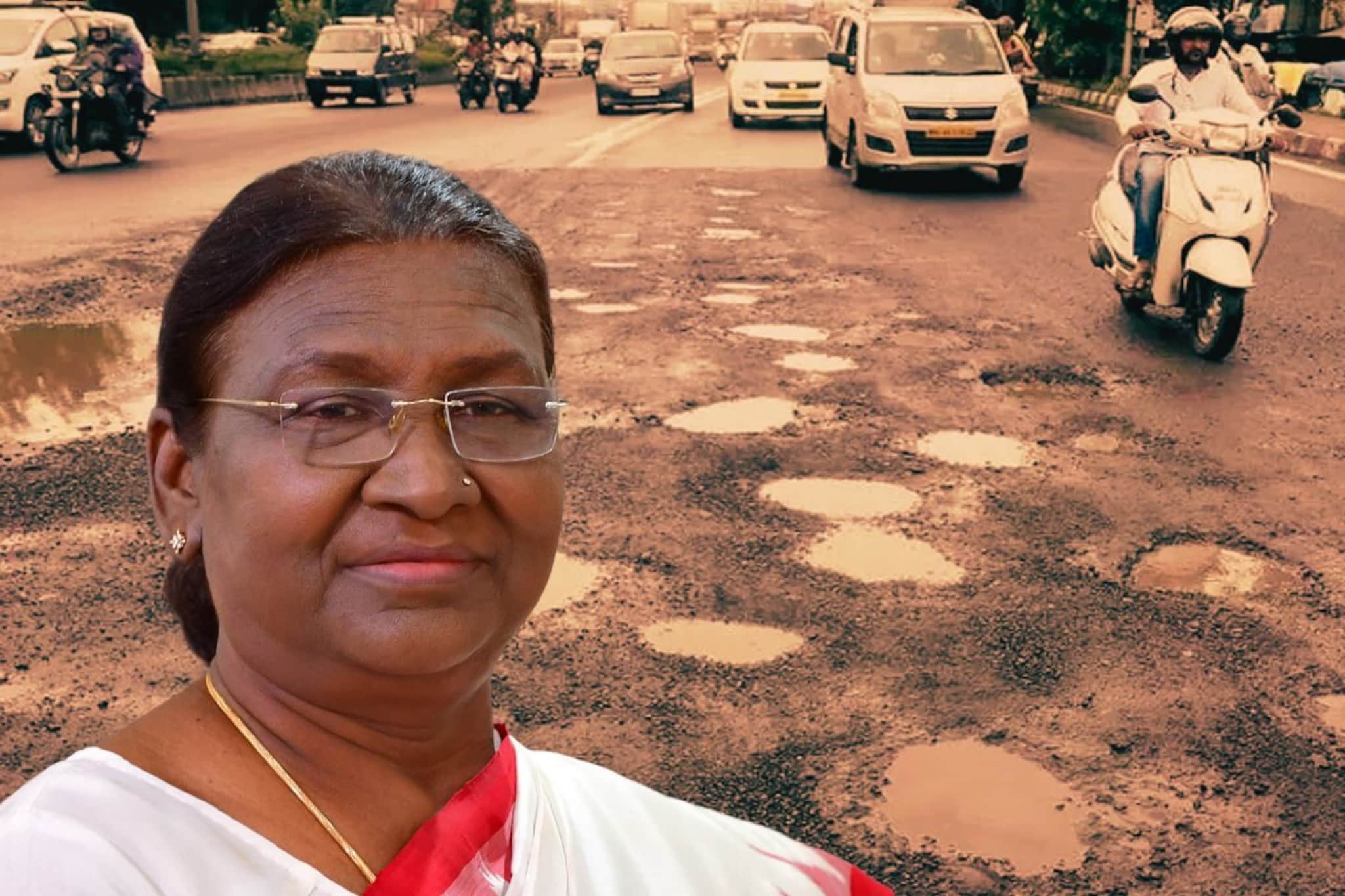 पुण्याच्या खड्ड्यांनी राष्ट्रपतीही नाराज, थेट पुणे पोलिसांना धाडलं पत्र