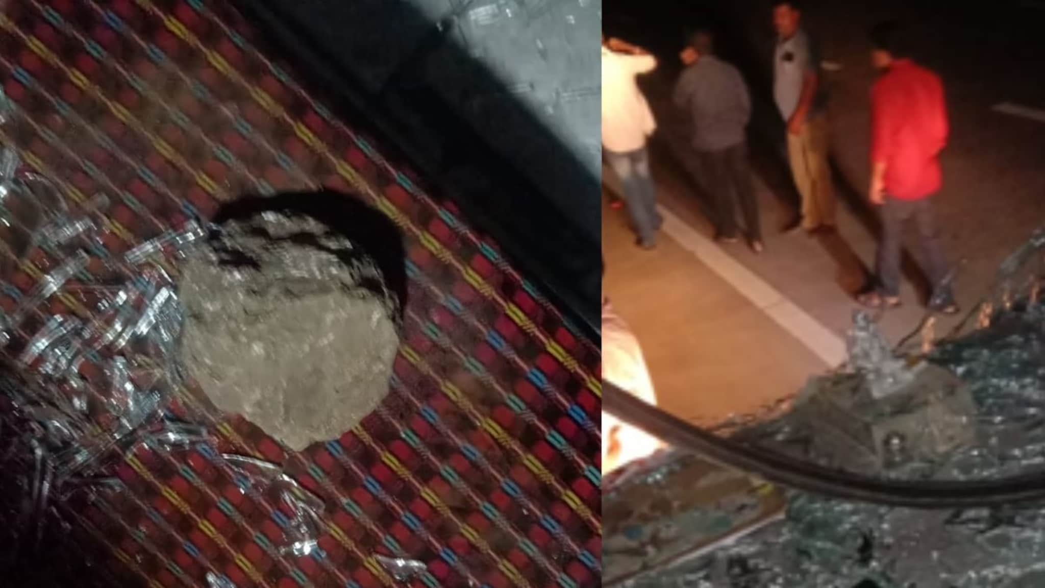 समृद्धी महामार्गावर मध्यरात्री खासगी ट्रॅव्हल्सवर अज्ञातांकडू दगडफेक, 3 जण जखमी