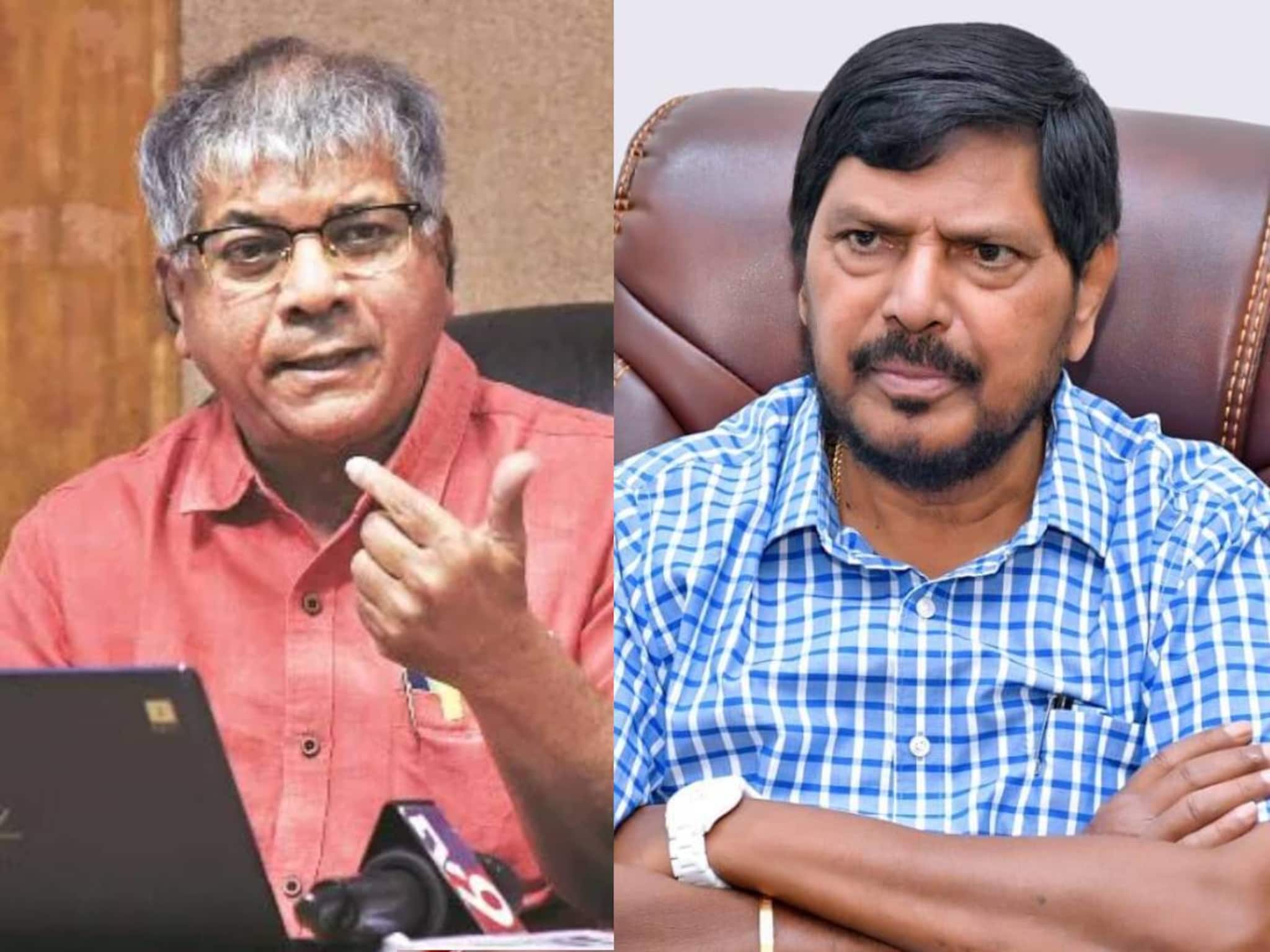 Maharashtra Elections Prakash Ambedkar : प्रकाश आंबेडकरांना रामदास आठवलेंची ऑफर, वंचित विसर्जित करा अन्...