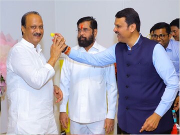 अजित पवार-एकनाथ शिंदे-देवेंद्र फडणवीस