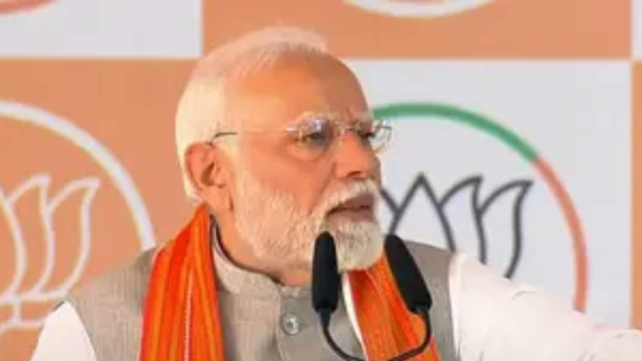 PM Modi Speech Highlights:  महाविकास आघाडीवर निशाणा ते  कलम 370 वरून काँग्रेसला घेरलं, पंतप्रधान मोदींच्या भाषणातील प्रमुख मुद्दे