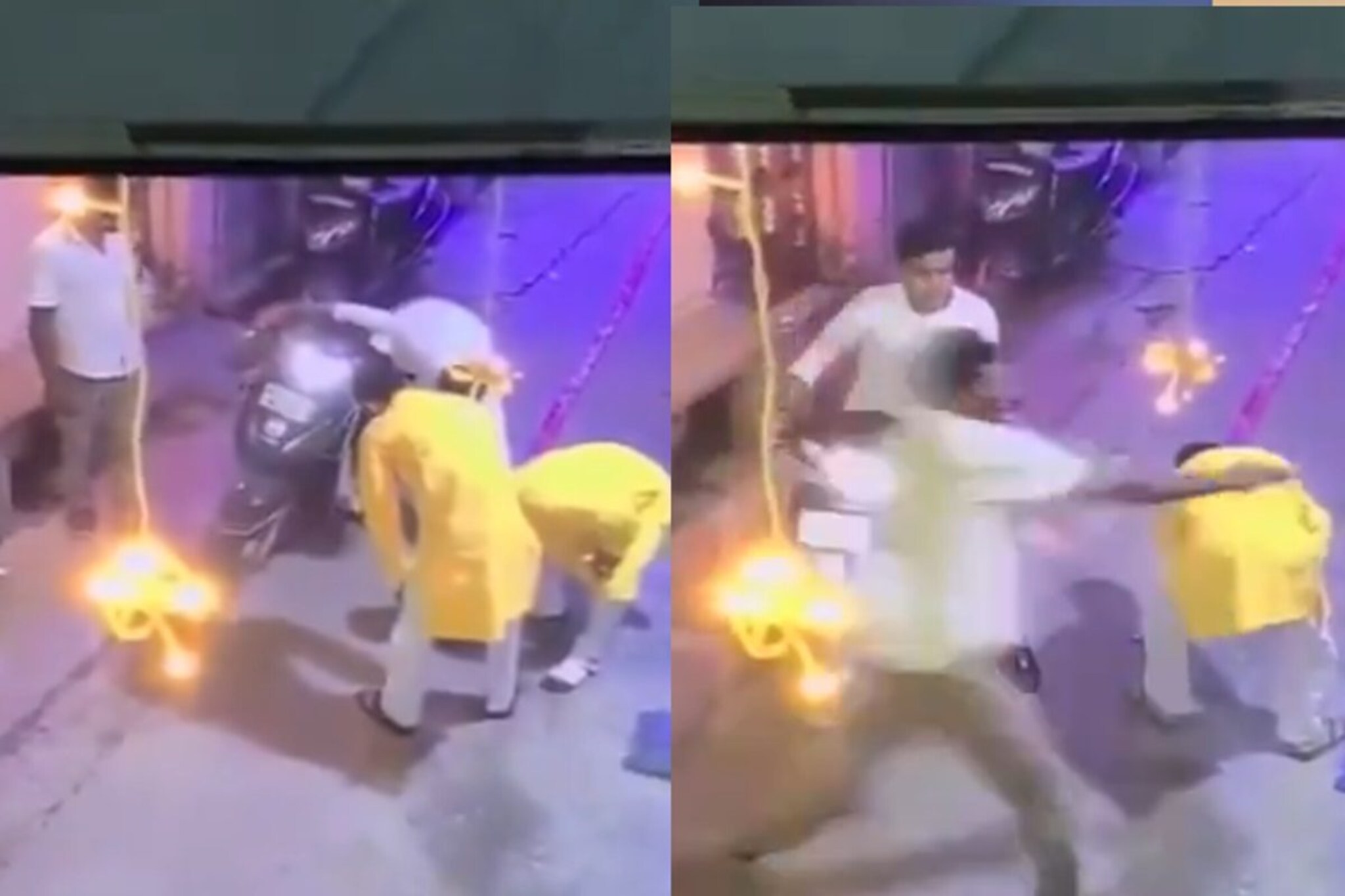 काका-पुतण्याची गोळ्या झाडून हत्या, आधी पाया पडले नंतर गोळीबार, CCTV Video समोर