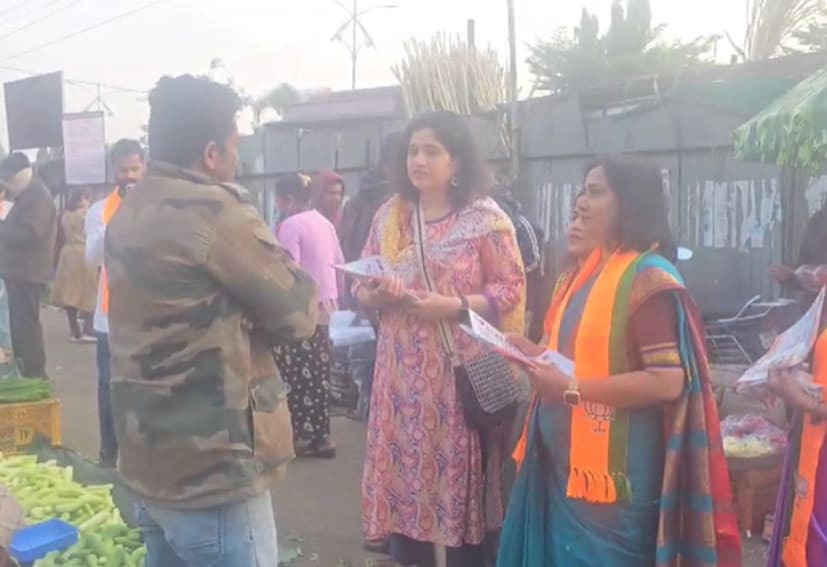 मृणालिनीराजे या साताऱ्यात शिवेंद्रराजे भोसले यांचा प्रचार करताना दिसून आल्या. भाजी मंडईत जाऊन त्यांनी लोकांशी संवाद साधला.
