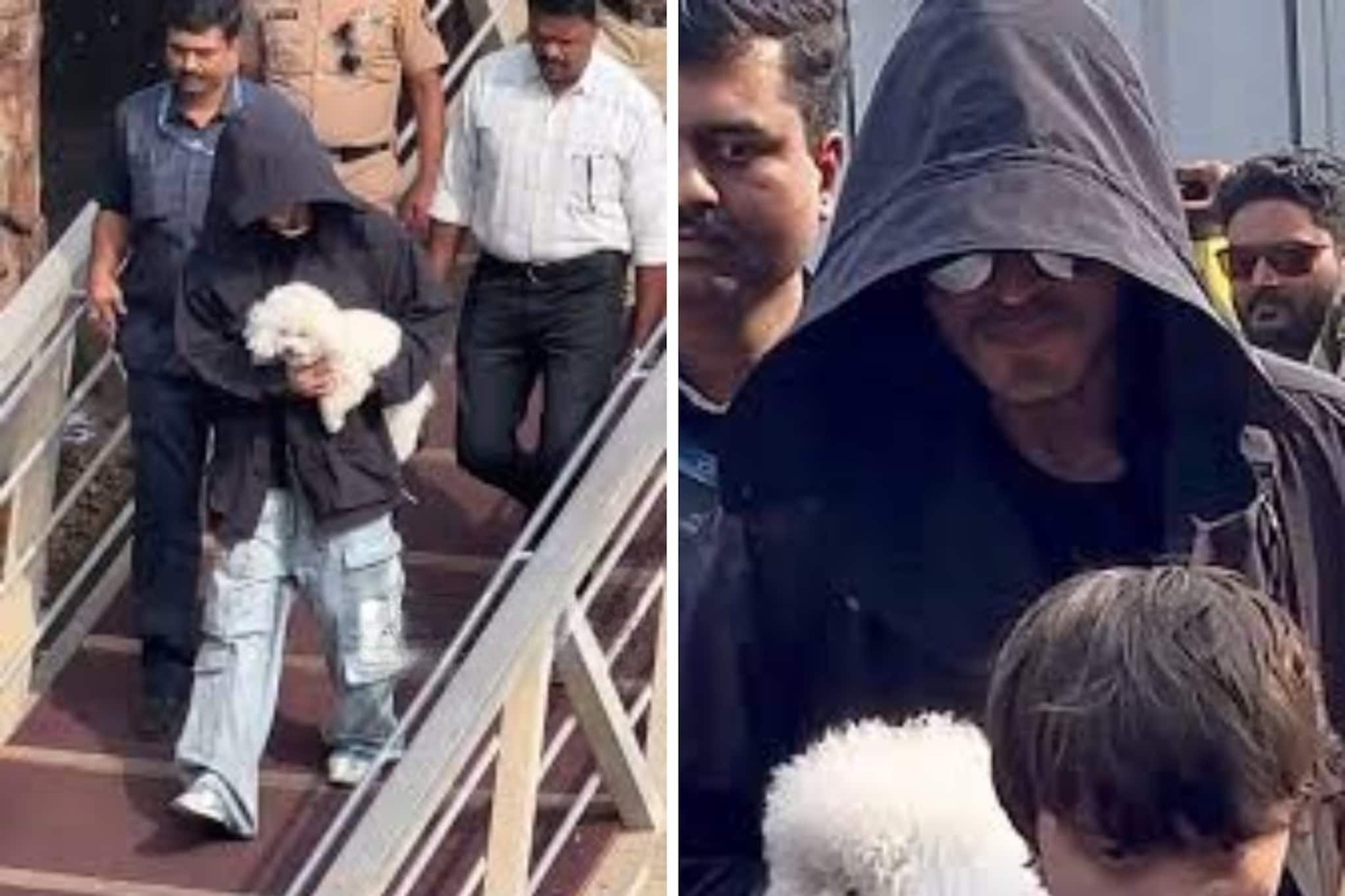 बोटीत बसताना टणकन आदळलं शाहरुखचं डोकं, VIDEO VIRAL