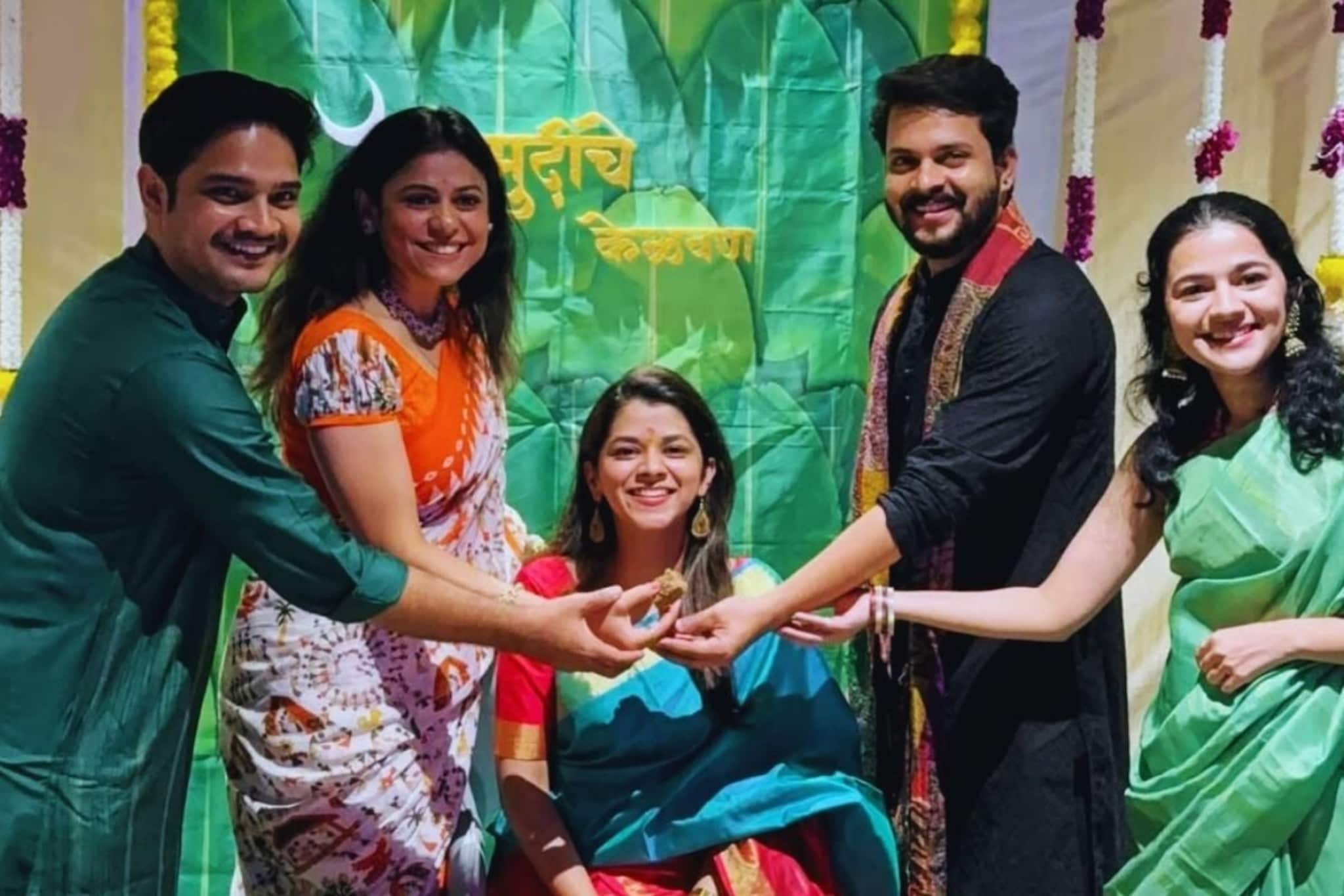 अभिषेक देशमुखच्या रील बायकोचं केळवण, 'आई कुठे...'ची टीम पुन्हा आली एकत्र