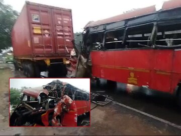 sambhajinagar bus accident sambhajinagar bus accident