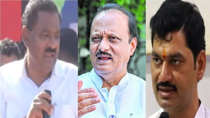 सुरेश धस-अजित पवार आणि धनंजय मुंडे सुरेश धस-अजित पवार आणि धनंजय मुंडे