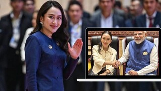 थायलंडच्या पीएम पंतप्रधान नरेंद्र मोदींसोबत