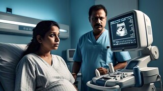 बुलढाण्याची गर्भवती महिला सोनोग्राफीला आली, स्क्रीनवरचं दृश्य पाहून डॉक्टरही हादरले (Meta AI Image)