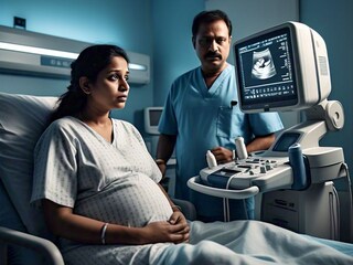 बुलढाण्याची गर्भवती महिला सोनोग्राफीला आली, स्क्रीनवरचं दृश्य पाहून डॉक्टरही हादरले (Meta AI Image) बुलढाण्याची गर्भवती महिला सोनोग्राफीला आली, स्क्रीनवरचं दृश्य पाहून डॉक्टरही हादरले (Meta AI Image)