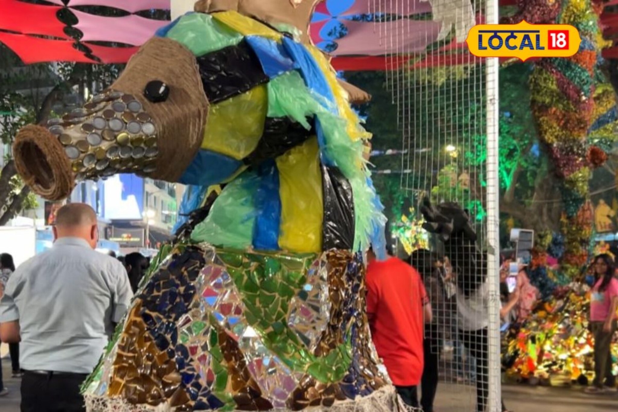 मुंबई दर्शवणारी कलाकृती अन् सामाजिक संदेश, घेतील लक्ष वेधून, एकदा Video पाहाच