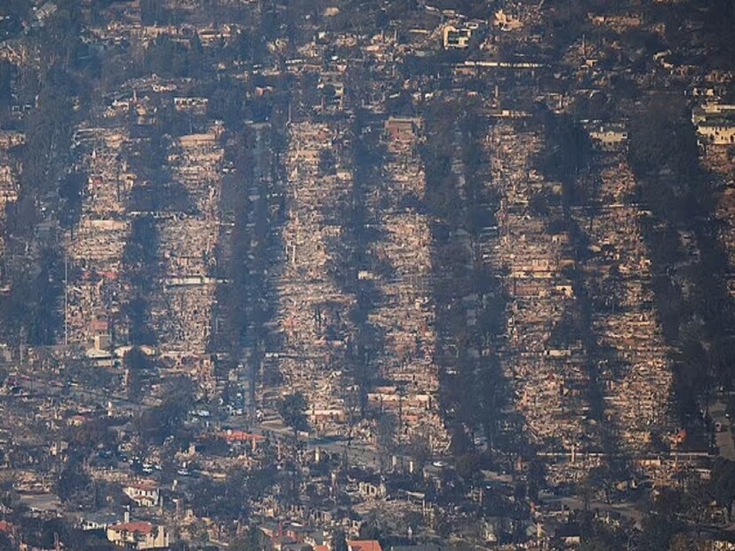 अमेरिकेच्या लॉस एंजिलेसमध्ये आगीने हाहाकार माजवला. कित्येक इमारती जळून खाक झाल्या. हजारो एक जमिनीवर राखच राख झाली. पण या सगळ्यात एका बंगल्याला मात्र आगीनं काहीचं केलं नाही.