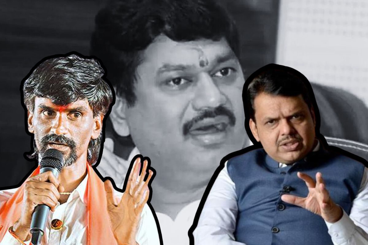 Manoj Jarange : 'रावणाचं टिकलं नाही, धनंजय मुंडे तू कोण?', फडणवीसांचं कौतुक करत जरांगे बरंच बोलले! macoca action against walmik karad manoj jarange praises cm fadnavis targets dhananjay ...