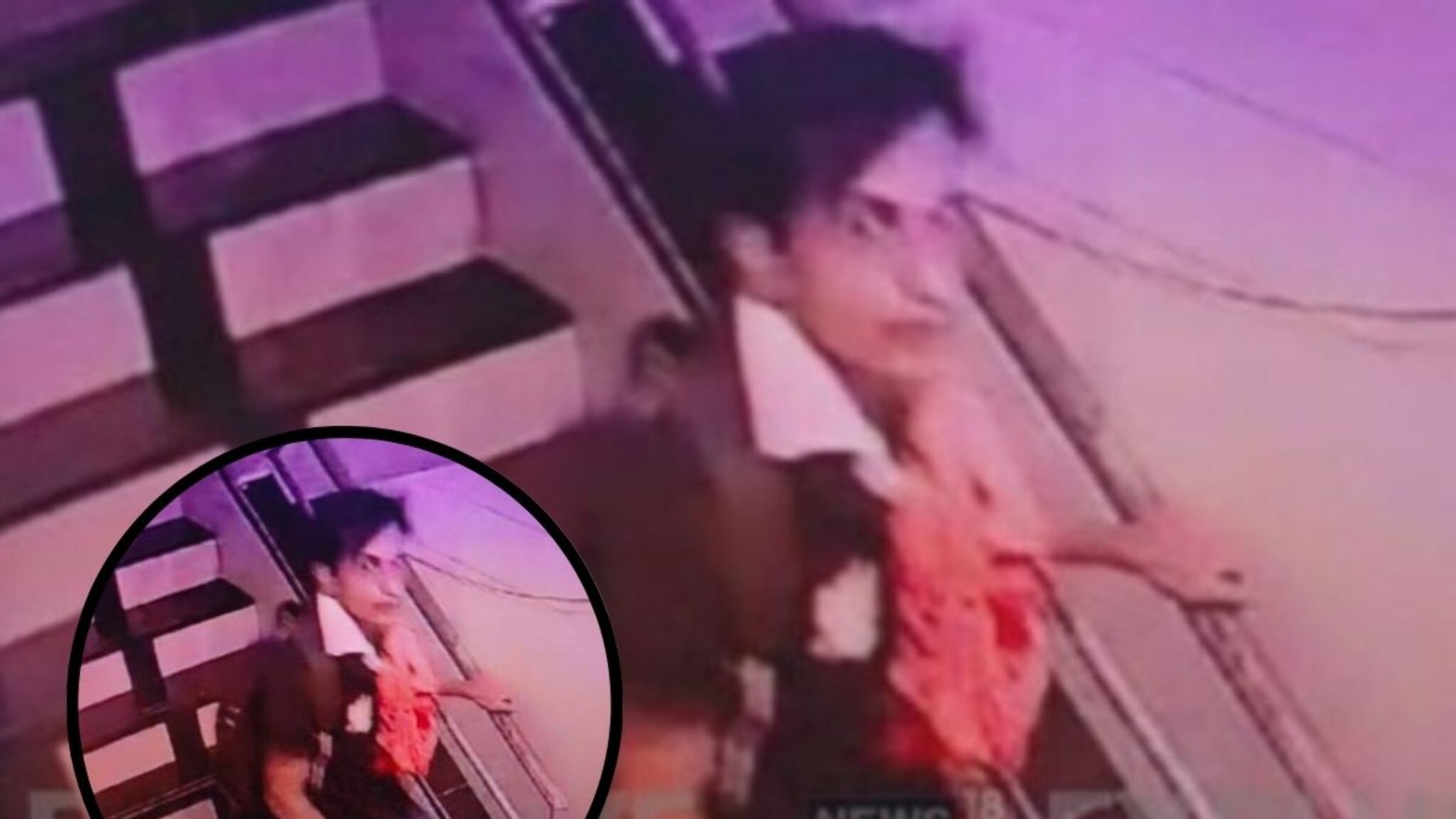 सैफवर वार करून पळून जाताना मारेकरी दिसला, LIVE VIDEO