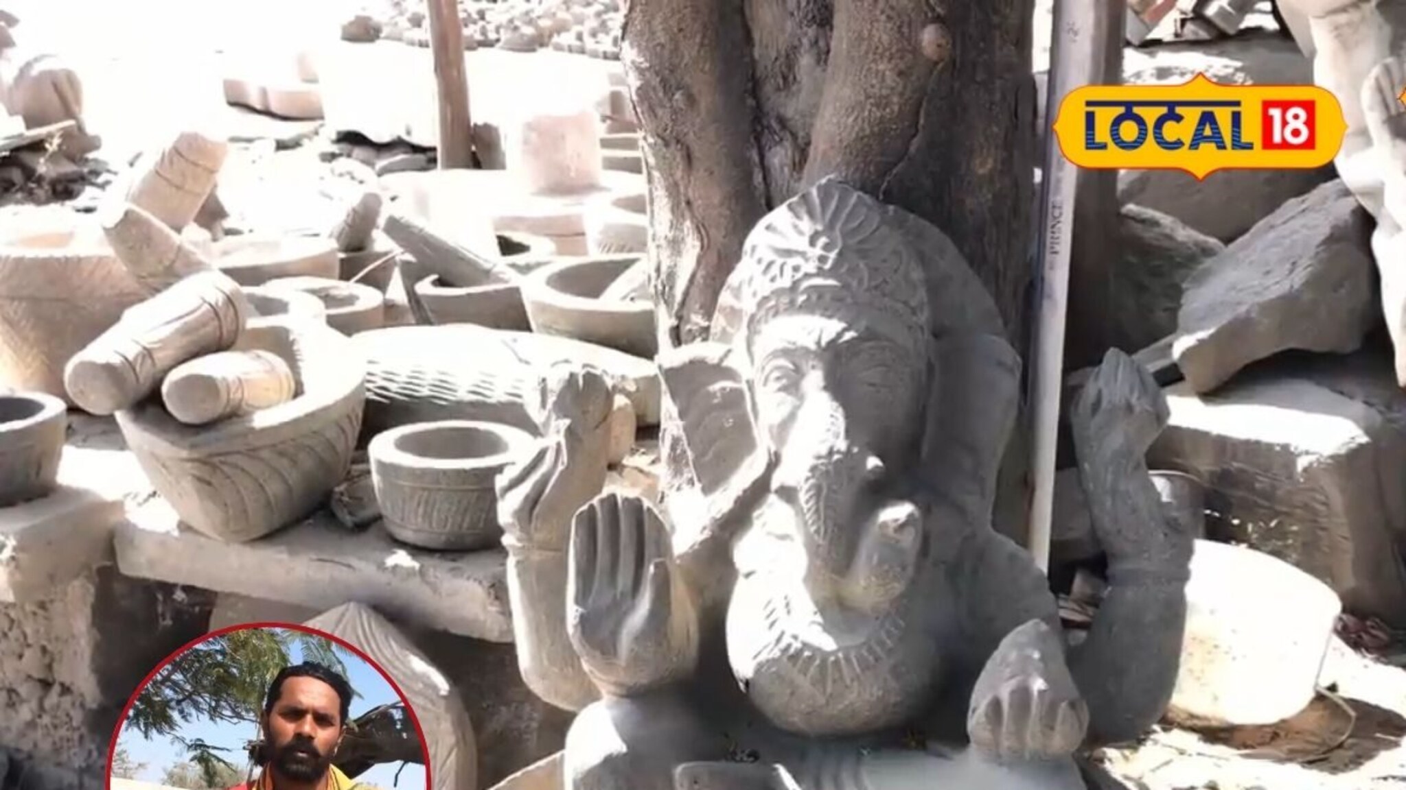 फोटो दाखवा अन् हुबेहूब मूर्ती घ्या, जालन्यातील दगडाला देवपण देणारे हात, Video