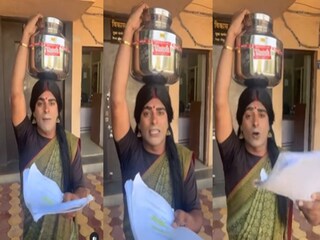 
sarpanch mangesh sable protest video