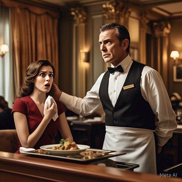 या रेस्टॉरंटमध्ये, किमोनोमधील वेट्रेस 300 JPY (रु. 170) साठी इच्छुक ग्राहकाच्या गालावर वारंवार कानशिलात मारते.