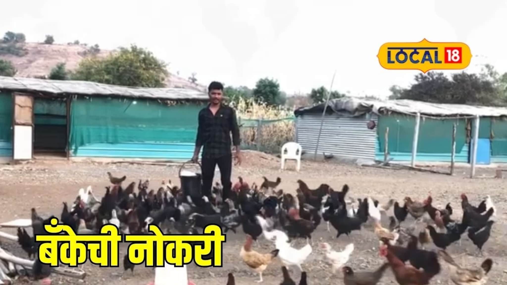 बँकेच्या टार्गेटला वैतागून नोकरी सोडली, एक-दोन करत 50 कोंबड्या जमवल्या, आता कमाई