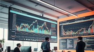 शेअर मार्केट ग्राफ (एआय फोटो)