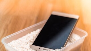 Dry phone with rice
