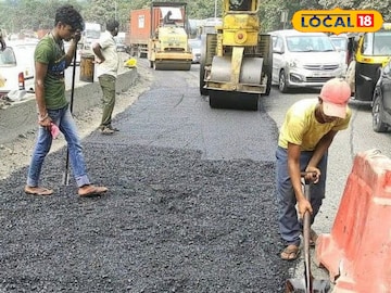 निप्पाणी देवगड राज्य मार्गावर रस्त्याच्या दुरुस्तीचे व नूतनिकरणाचे काम करण्यात य निप्पाणी देवगड राज्य मार्गावर रस्त्याच्या दुरुस्तीचे व नूतनिकरणाचे काम करण्यात य