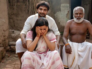 नवऱ्याची अनैसर्गिक संबंधासाठी जबरदस्ती, सासऱ्याने बलात्कार केला, बारामतीच्या महिलेवर सासरी अमानुष अत्याचार (Meta AI Image)