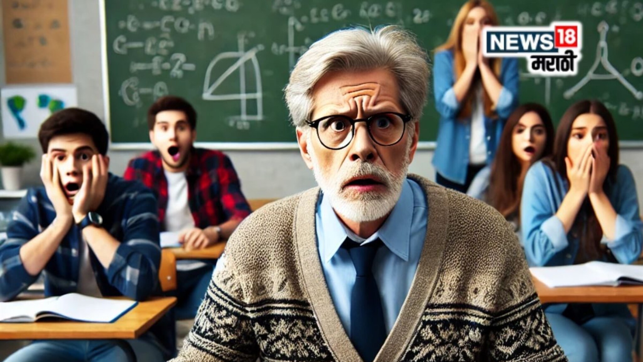 शिक्षकाचा लॅपटॉप प्रोजेक्टरला जोडलेला, वर्गातील मुख्य स्क्रीनवर सुरू झाला भलताच व्हिडिओ; मुलांनी शांतपणे पाहा काय केलं
