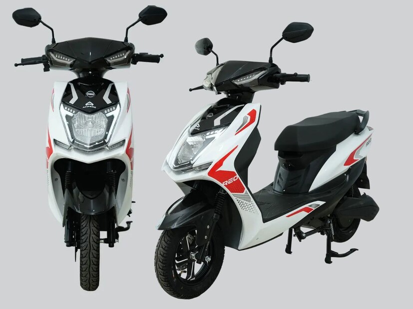 Ampere Reo 80 स्कुटरची किंमत कमी असली तरी एकदा फुल चार्ज केल्यावर ही स्कुटर  80km ची रेंज देत आहे.  या स्कुटरमध्ये  स्टायलिश अलाय व्हील्स दिले आहे. 