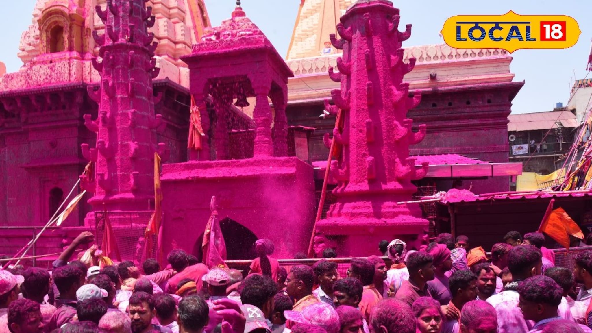 जोतिबाच्या यात्रेत गुलालाची उधळण आणि सासनकाठ्यांचा थाट, 5 लाखांहून अधिक भाविक जोतिबा डोंगरावर दाखल, Video