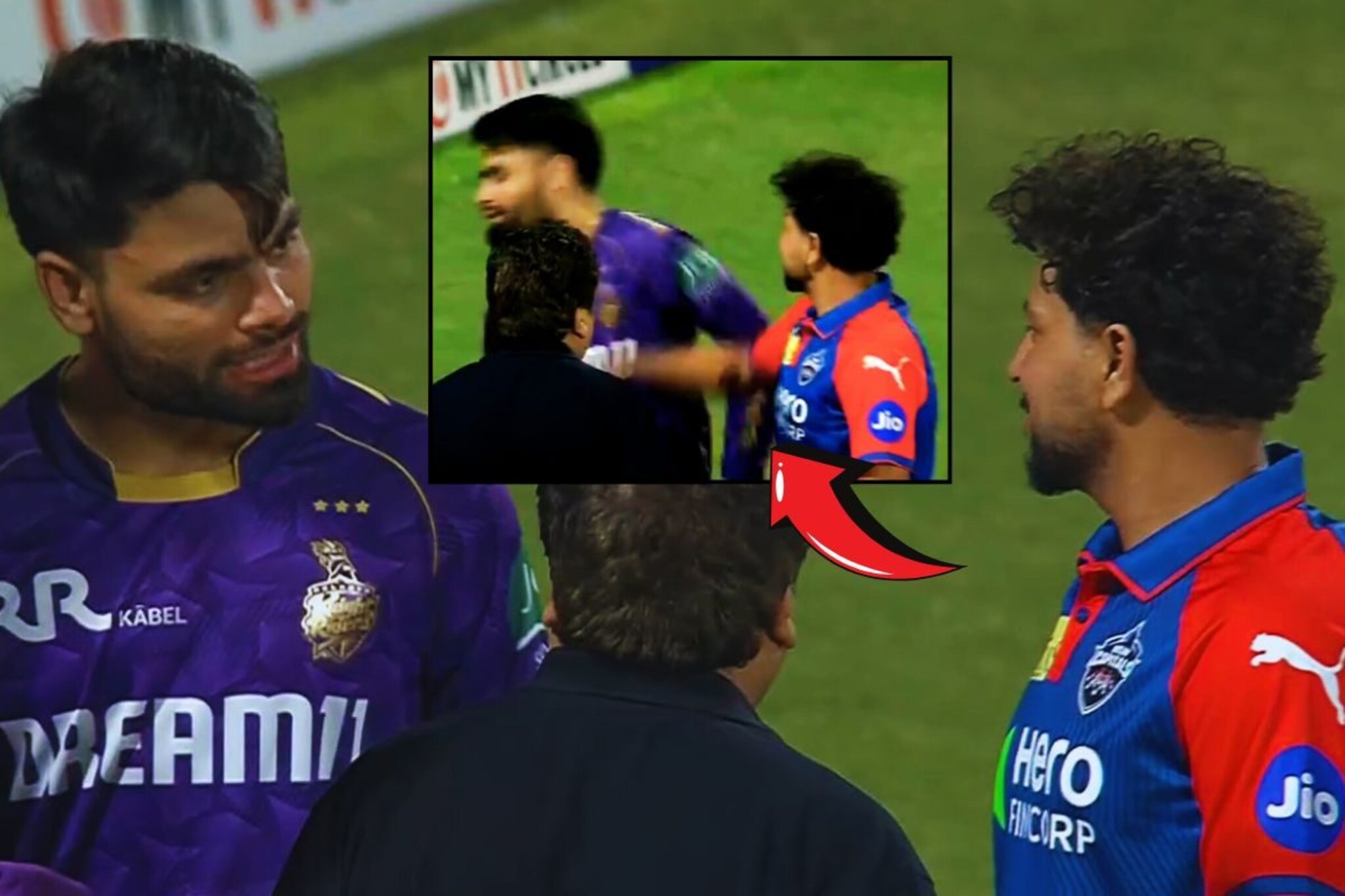 कुलदीप यादवने रागाच्या भरात रिंकु सिंगच्या कानशि‍लात लगावली, पाहा Video