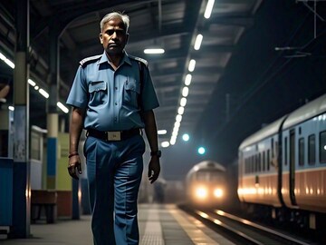 14 वर्षीय मुलीवर अत्याचाराचे आरोप, अकोल्याच्या TC ने मालगाडीसमोर उडी मारून आयुष्य संपवलं (Meta AI Image)