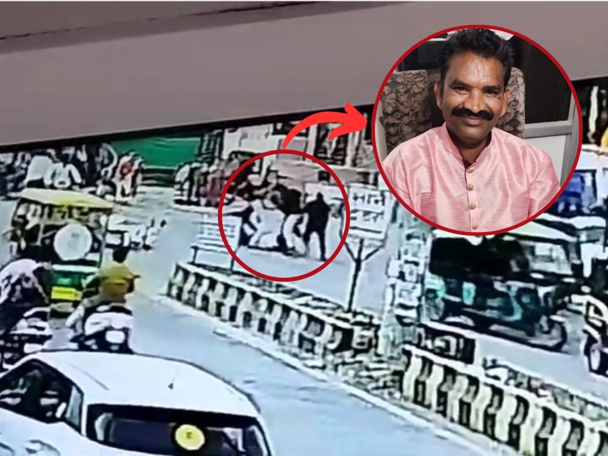 VIDEO: नागपुरात शिवसेना नेत्याची भररस्त्यात हत्या, एकाने अडवलं, 4 जणांनी भोसकलं