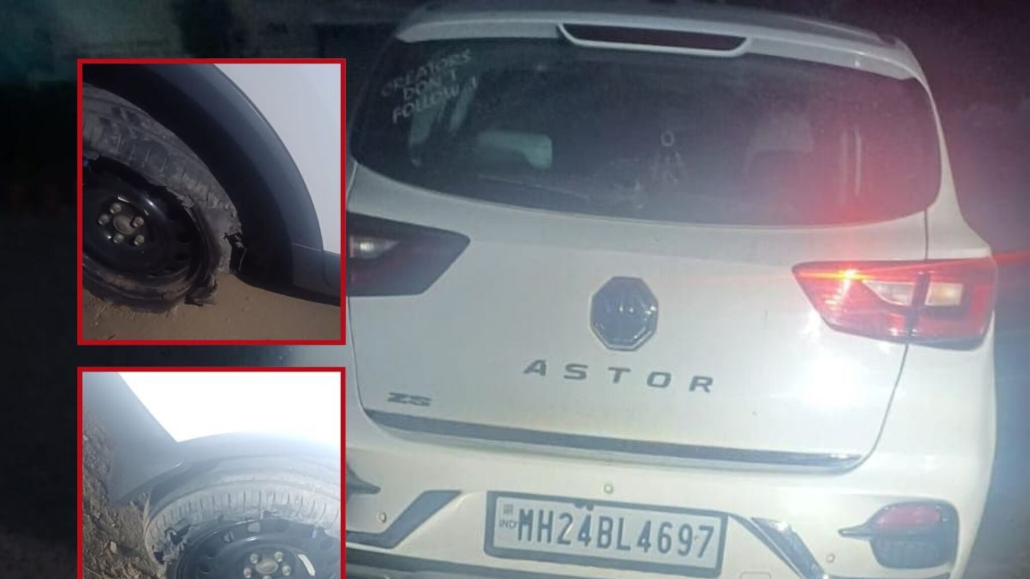 आधी टायर फुटतो, मग टोळी समोर येते, धाराशिवच्या रस्त्यावर जीवघेणा प्रकार, प्रवाशांमध्ये भीती