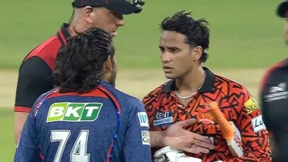 Abhishek Sharma fined AAbhishek Sharma fined After Fight With Digvesh Rathi fter Fight With Digvesh Rathi 