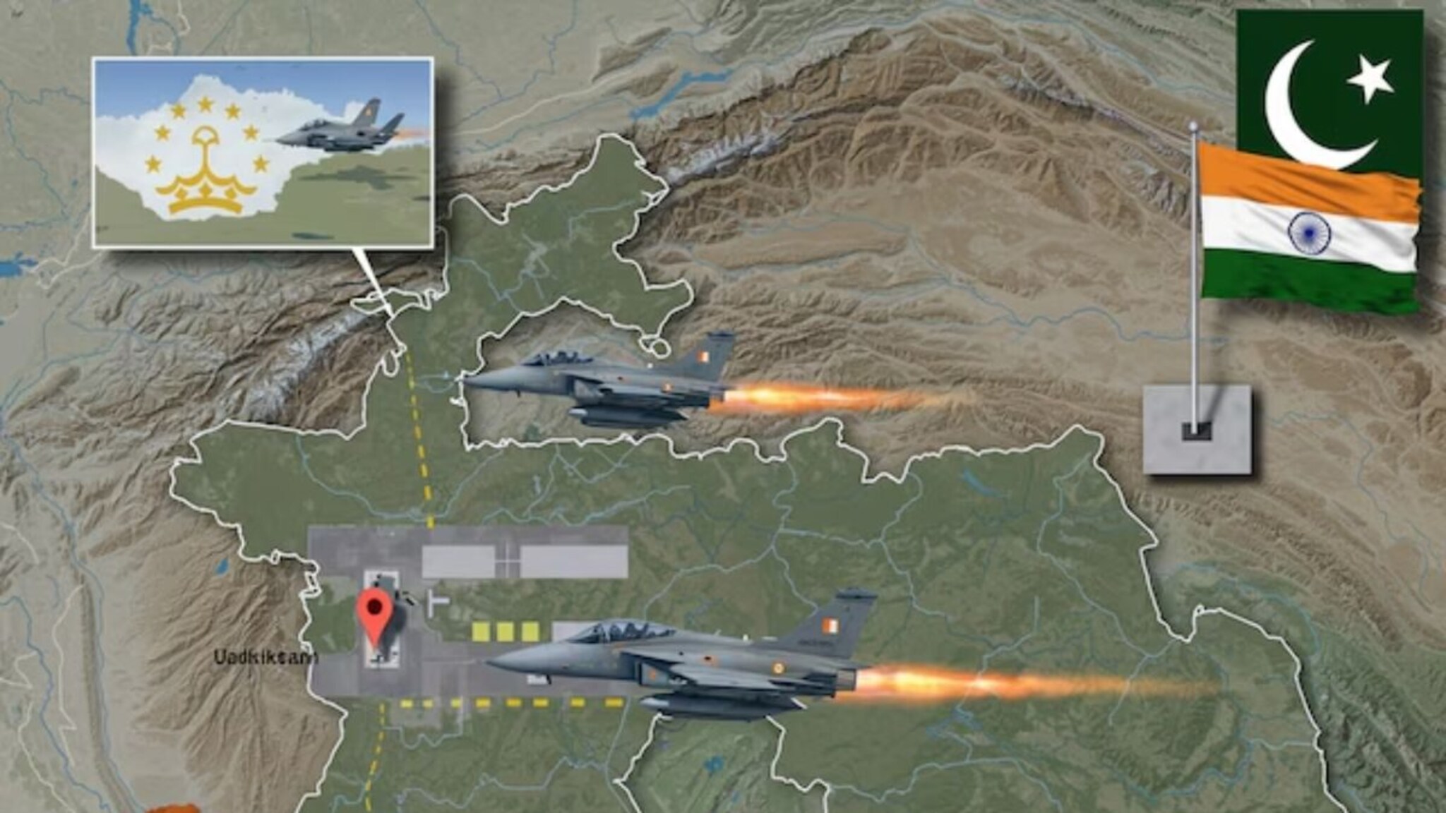 भारत काश्मीर मार्गे हल्ला करणार नाही, परदेशातील एअरबेसवरून होणार थेट स्ट्राइक; पाकिस्तानची रात्रीची झोप 'हराम'
