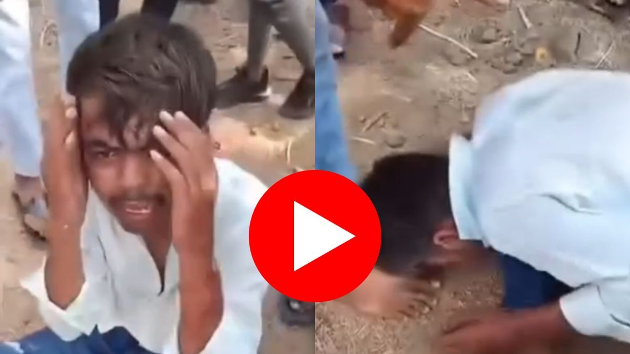Beed : शिवराज दिवटेच्या मारहाणीचा आणखी एक Video, पाया पाडायला लावलं, छातीवर बसला
