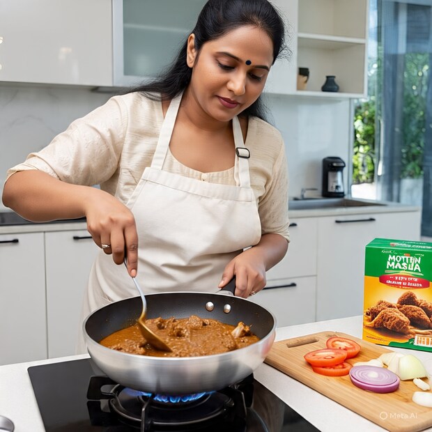 चिकन मसाला किंवा मांस मसालासारखे मसाले मिश्रण सामान्यतः पूर्णपणे शाकाहारी घटक जसं की खडे मसाले, औषधी वनस्पती आणि कधीकधी वाळलेला कांदा किंवा लसूण पावडर वापरून बनवले जातात, असं त्यांनी सांगितलं. (AI Generated Image)