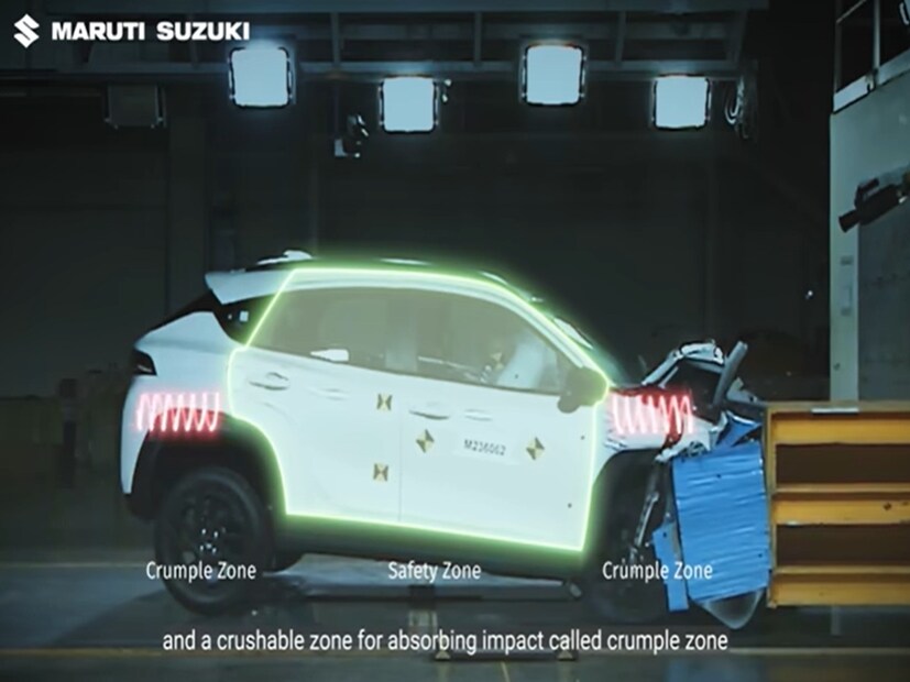  Maruti Suzuki Fronxने अशी केली टेस्ट पास - 
1- प्रिव्हेंटिव्ह सेफ्टी  : 92% स्कोअर
फ्राँक्स (Fronx)ने या सेक्शनमध्ये  85.8 पैकी 79.42 गूण मिळवले. ऑटोनॉमस इमर्जन्सी ब्रेकिंग (Autonomous Emergency Braking-AEB) मध्ये पायी चालणारे प्रवासी(दिवसा आणि रात्री) सायकलिस्टची सेफ्टीसाठी 5/5  गूण मिळवले.  लेन डिपार्चर प्रिवेंशन असिस्टेंस (Lane Departure Prevention Assist) मध्ये सुद्धा पूर्ण 5/5 गूण मिळाले आहे. 
