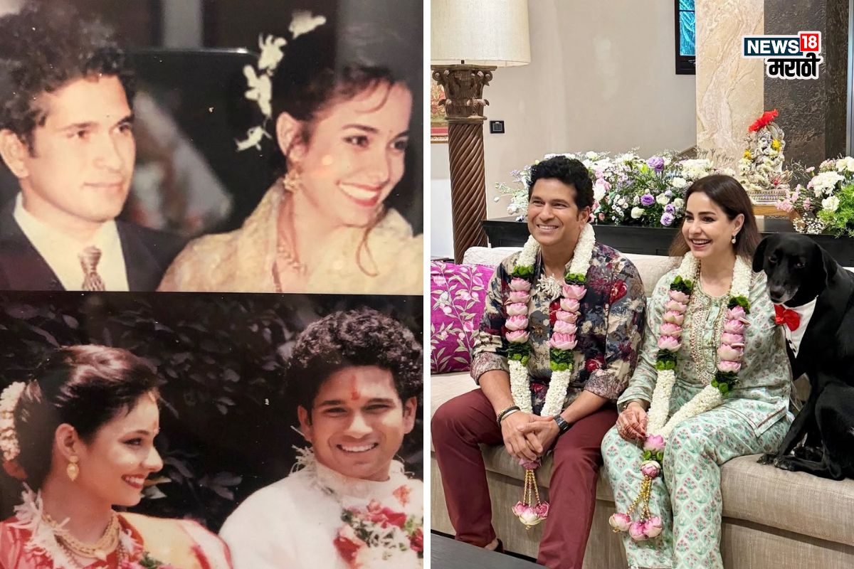 हातावर मेहंदी, औक्षण; मास्टर ब्लास्टरने कशी सेलिब्रेट केली एनिवर्सरी, लेक  साराने शेअर केले फोटो | मनोरंजन - News18 मराठी, image size:1200x800