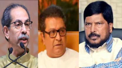 उद्धव ठाकरे-राज ठाकरे-रामदास आठवले उद्धव ठाकरे-राज ठाकरे-रामदास आठवले