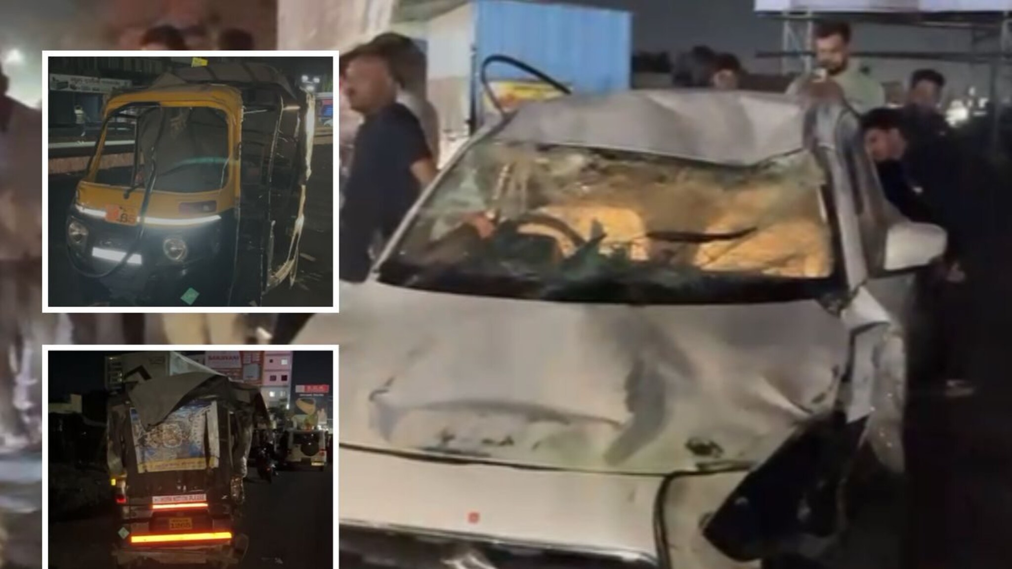 नगरमध्ये पुन्हा हिट अँड रन! स्विफ्ट डिझायरने 6 वाहनांना उडवलं, 4 जण गंभीर